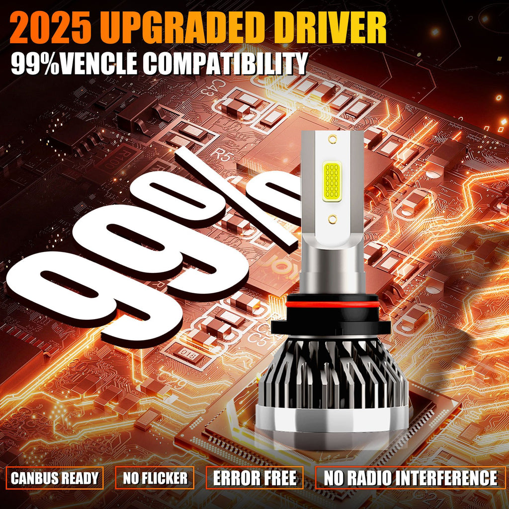 For Toyota RAV4 1998-2012 Front Headlight LED High/Low Beam Bulb Combo Kit, 4-Pack, 6000K White Super Bright 10000LM, No Battery Included