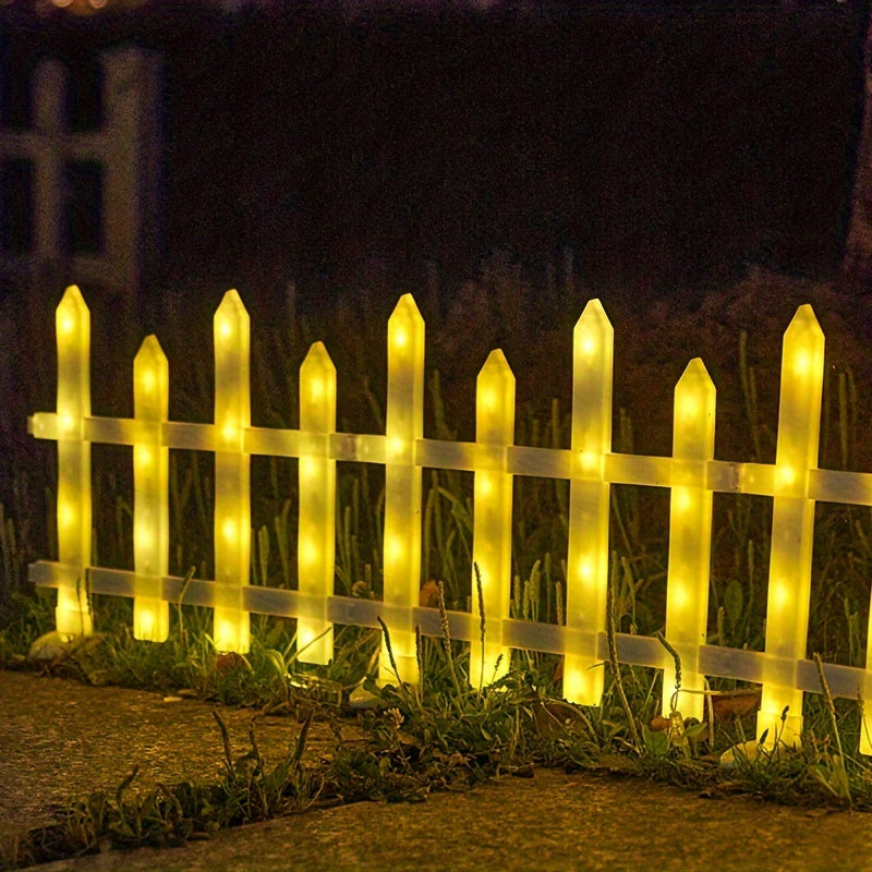 Solar Light, Courtyard Lawn Light, 5/8/10 Pack, Halloween Atmosphere Fence Light, 20 Flicker Modes, Solar 3600mAh Lithium Battery, Color/Warm Color Outdoor IP65 Waterproof, Clearance Sale