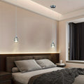 Enncll modern chrome globe LED pendant light, with 3D deer crystal lampshade - adjustable hanging height, polished metal finish, warm 3200K light, suitable for kitchen island, dining room or bar, elegant teardrop design