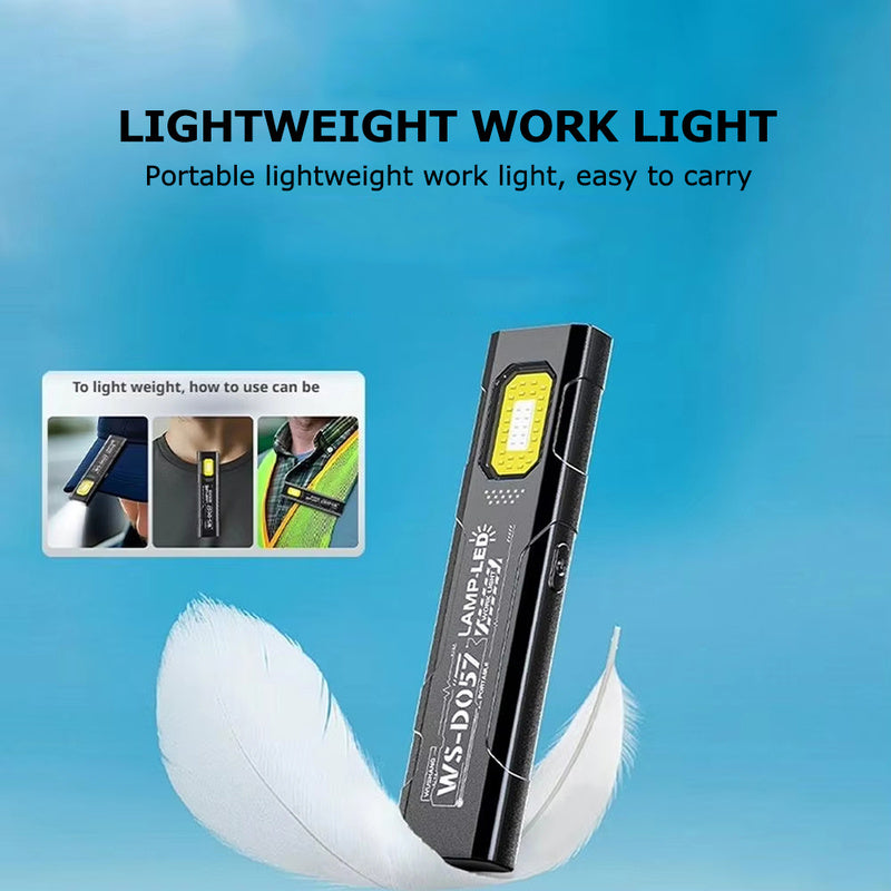 -Pack Handheld LED Flashlights, Portable Mini 5-Mode Torch, USB Rechargeable, Bright Outdoor Lantern with Pen Clip, Red & Blue Strobe Light, Slim & Lightweight Work Light, Ideal for Hiking, Fishing