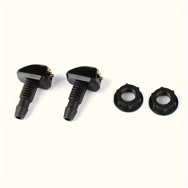 2-Pack Car Windshield Washer Nozzle - Durable Nylon Material, Fits Most Car Models, Upgraded Version, Wiper System
