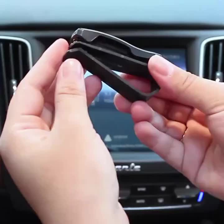 4-Pack Universal Multifunctional Car Sun Visor Clip Set, ABS Material Eyeglass Holder & Card Storage Case, for Sun Visor Organization - Perfect for Car & Home Use!