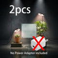 2-Pack Indoor Full Spectrum Grow Light, Retractable Lamp Pole, Stable Base, 720° Rotatable Lamp Head, 4 Brightness Levels, 3/6/9H Auto Timer, Ideal for Small Indoor Potted Plants and Seedlings