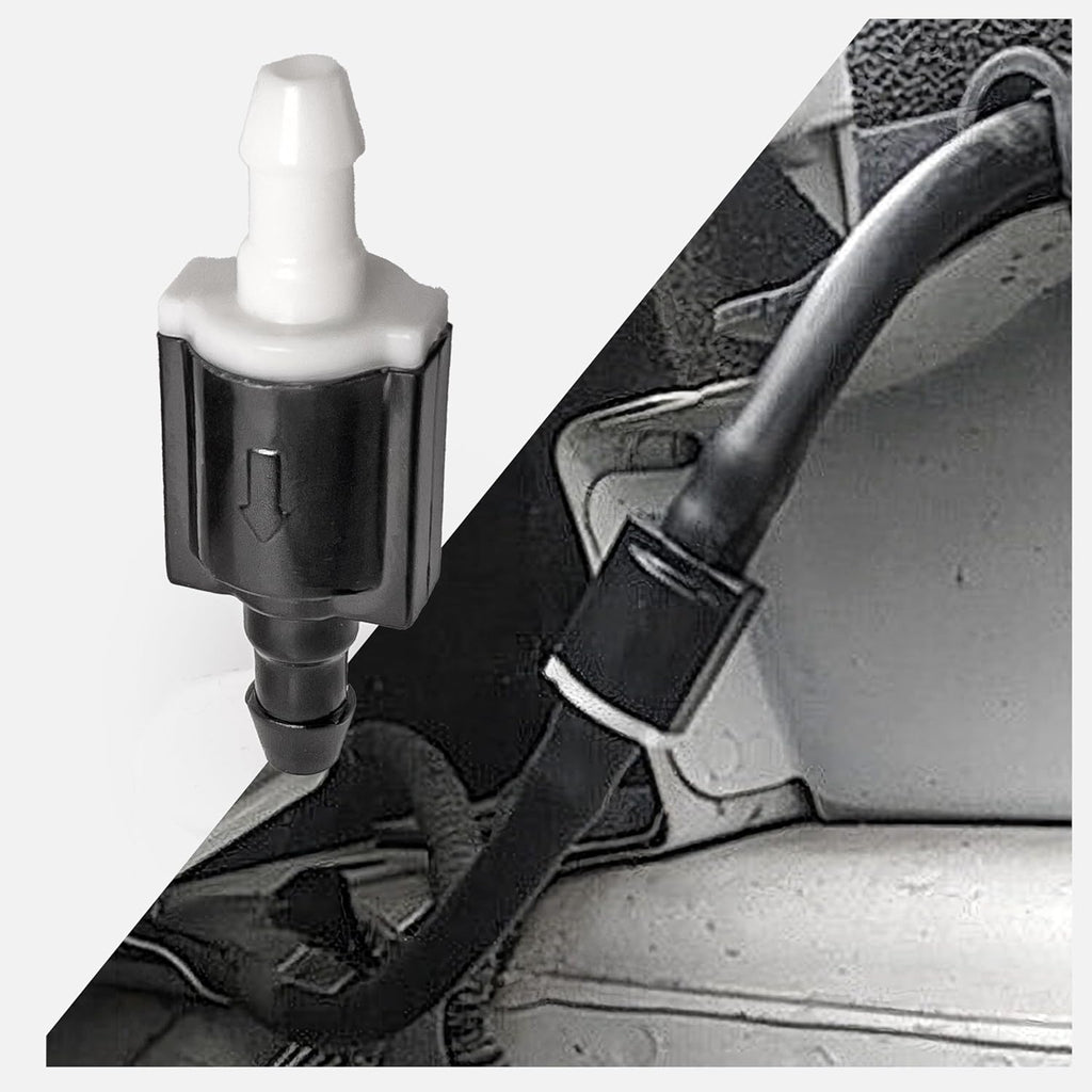 Universal 2 Piece Check Valve Front Windshield Washer Nozzle Fits Toyota Lexus Nissan etc. - Windshield Wiper Nozzle Check Valve Replacement Parts & Repair Kit 85321-26020
