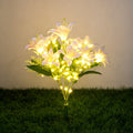 7-Head Solar LED Lily Flower Light, IP65 Outdoor Decoration, Ideal Choice for Valentine‘s Day, Garden, Courtyard, Yard and Romantic Anniversary Lighting