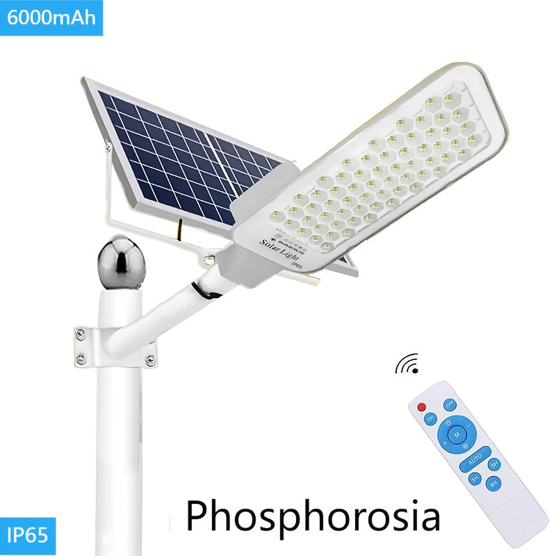 Solar Street Light, Solar LED Wall Light, Solar Courtyard Light, Outdoor Lighting, 6000mAh Lithium Battery, Smart Light Control, with Remote Control, Solar Charging