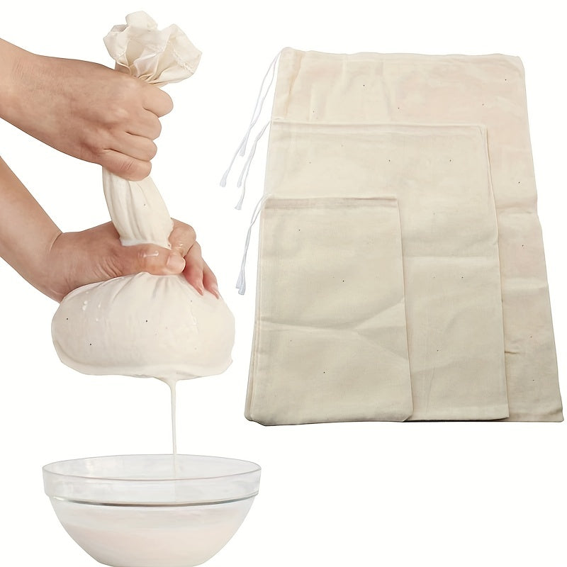 Reusable Cheesecloth & Filter Bag, Heavy-duty Nylon Kitchen Strainer with Opening, Perfect for Cheese, Nut Milk, Coffee, Tea, Yogurt, Cold Brew, Easy Clean, Dishwasher Safe