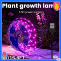 2个USB LED柔性植物生长灯条，全光谱，太阳光般植物生长灯，适用于室内花园温室，非常适合多肉植物种子发芽水培花卉蔬菜家庭室内园艺生长照明