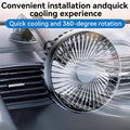 Suitu Car Suction Cup Fan, Powerful USB Car Fan, Household Turbo Fan, Single Rotatable Head, Multi-use as Desktop / Tabletop / Car Air Circulation Fan, Stylish Appearance & Durable Structure