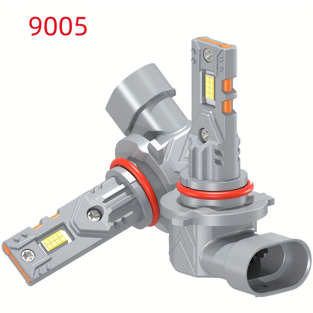 2Pcs LED Car Lights 9006/HB4 9005/HB3 H1 H4 H7 H11 High/Low Beam, 35000LM Bright CSP Car Light 6000K White Light, 800% Brighter, Efficient Cooling System, Aluminum Alloy Body, 12-24V, No Battery, Universal Fit