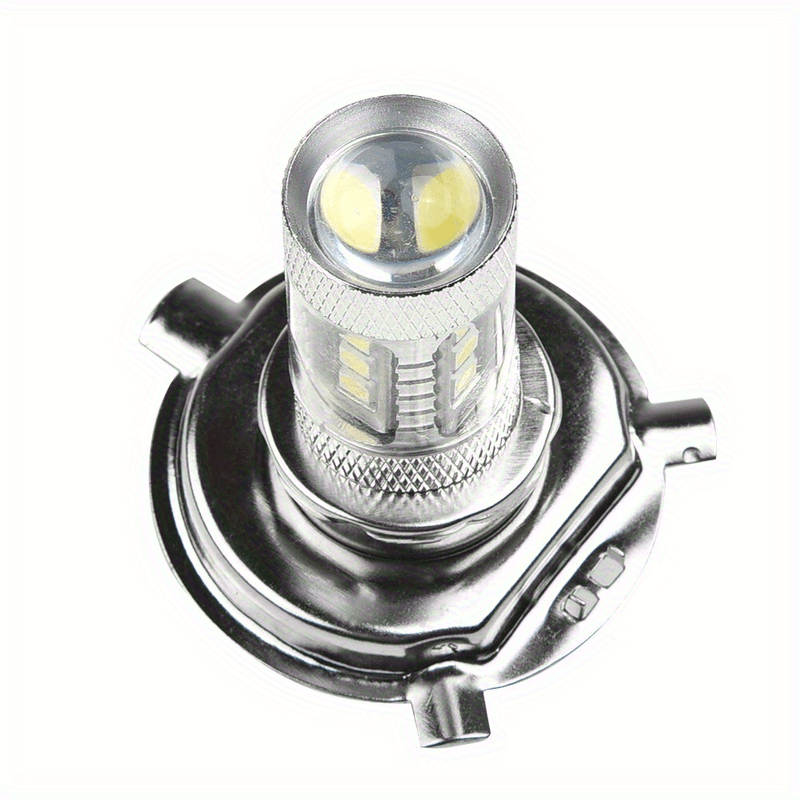 2-Pack H4 Super White LED Headlight Bulbs 6000-6500K 80W 12V-24V, Vehicle Lighting Upgrade, Stylish LED Design, Bright LED Light Output, No Battery Included