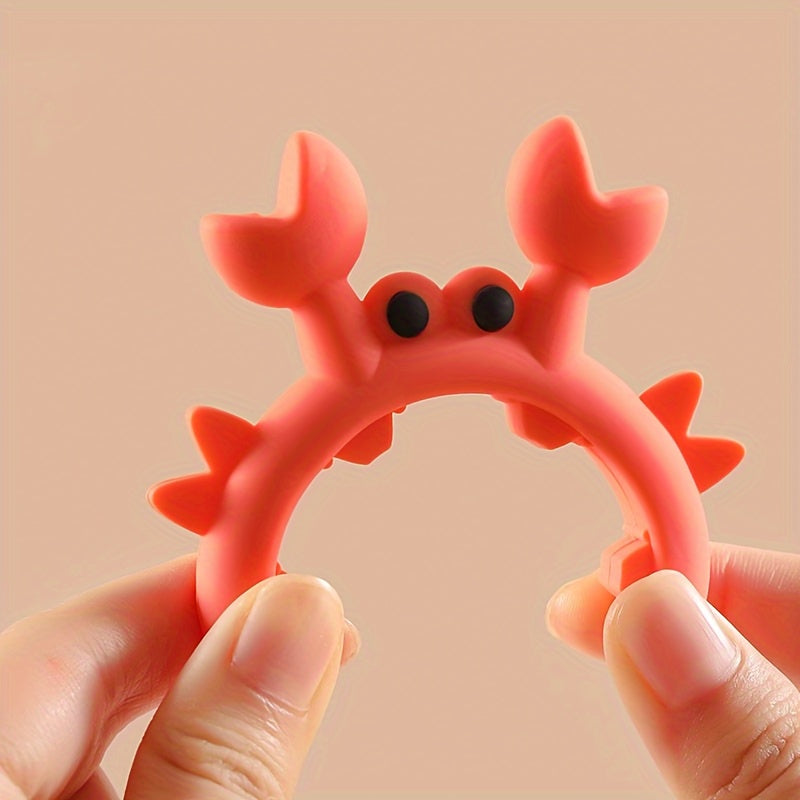 2Pcs Silicone Spoon Rest Set, Cute Crab and Octopus Shaped Heat Resistant Spoon Holder, Kitchen Utensil and Spatula Organizer, Perfect Gift Idea