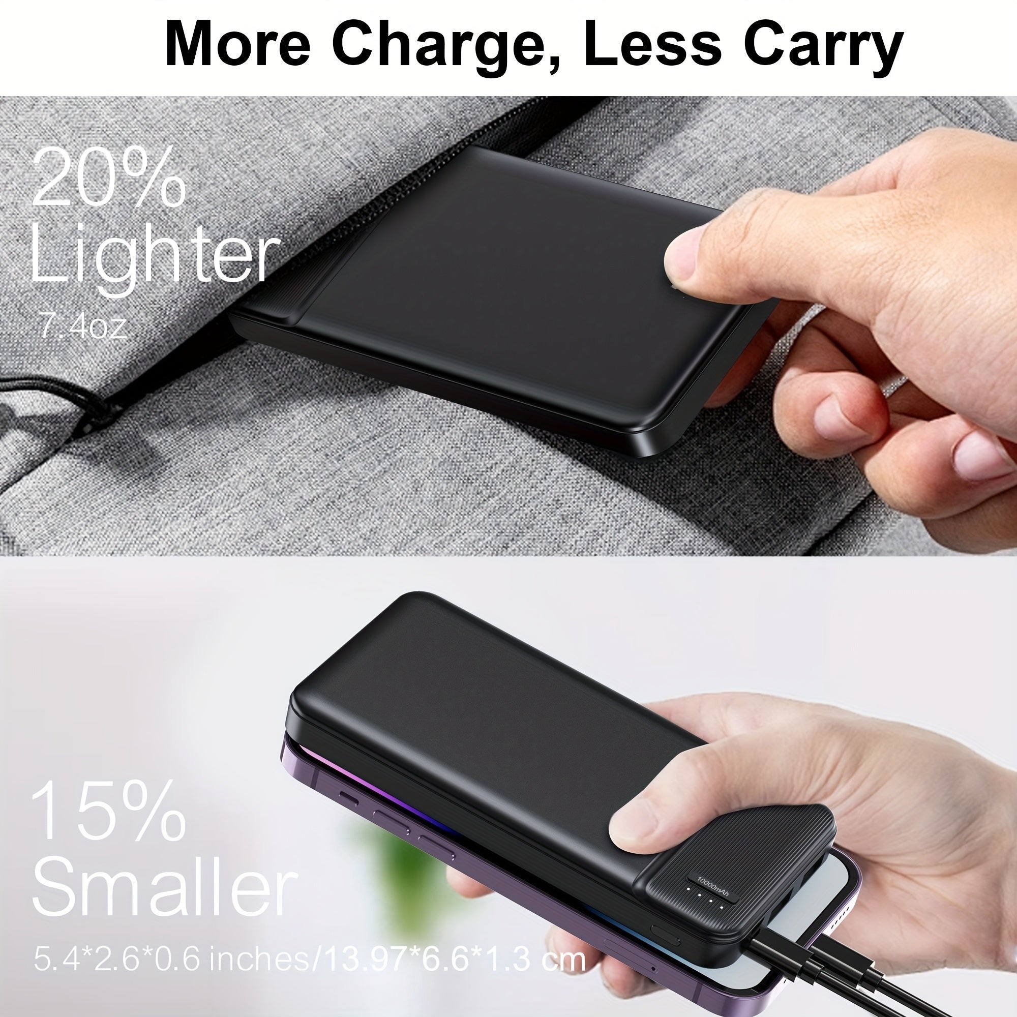3-Pack Power Bank Portable Charger 10000mAh, PD 22.5W Battery Pack, Slim, Portable.(3 Packs)