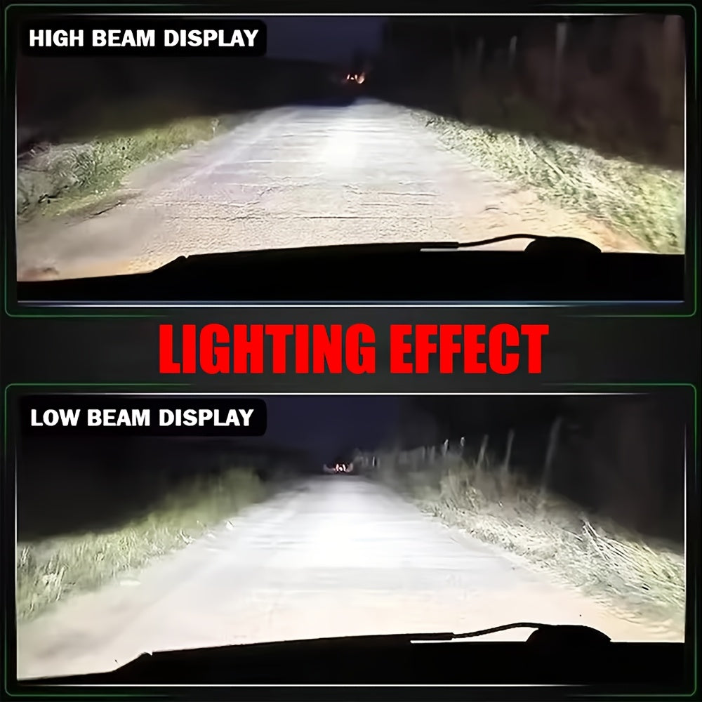 2-Pack Car LED Headlight Bulbs, Providing 29100 Lumens Brightness, 6500K Color Temperature, 220W Power, Designed Canbus Error-Free, Offers 600% Higher Brightness, Suitable for High/Low Beam Applications, Compatible with H1