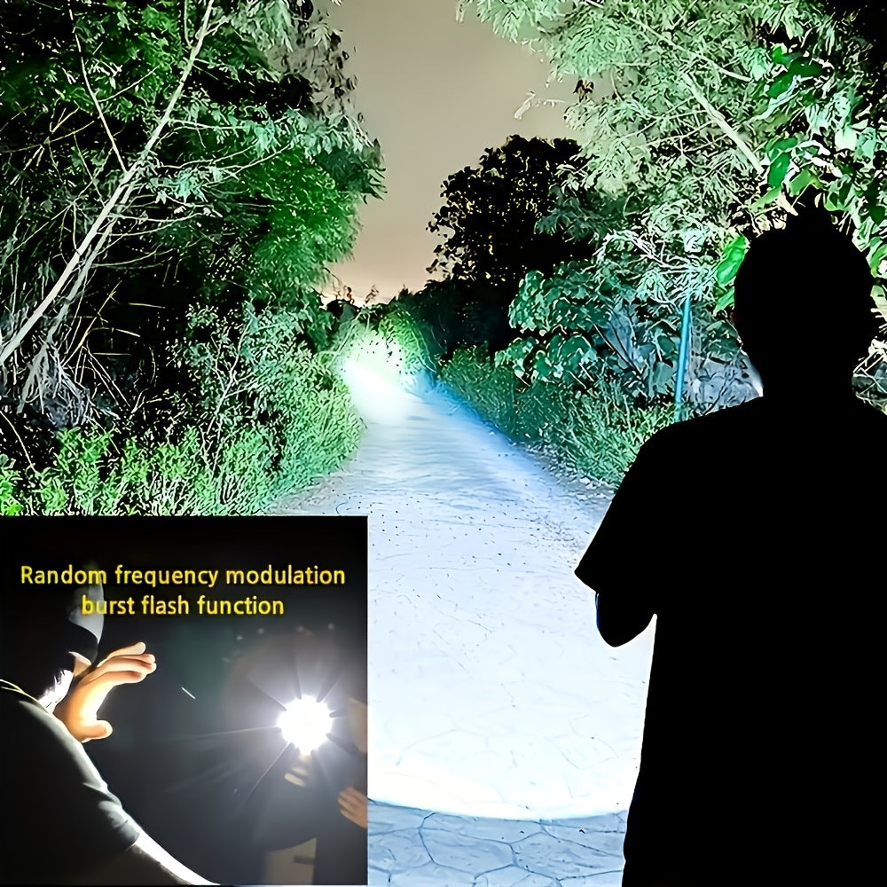 LiHangStar high-brightness portable lantern, solar rechargeable, portable side light design, USB charging, four lighting modes, suitable for outdoor camping, hiking, emergency lighting, holiday gift