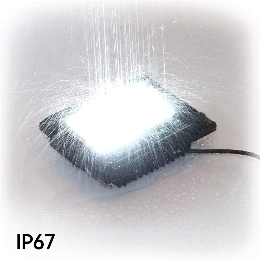 104 LED Solar LED Flood Light with Remote Control, Installation Kit Included, IP67 Rating, Adjustable Angle, High Brightness Outdoor Wall Light, Suitable for Courtyard Exterior Wall Lighting, Also for Garden, Patio and Sports Field Lighting