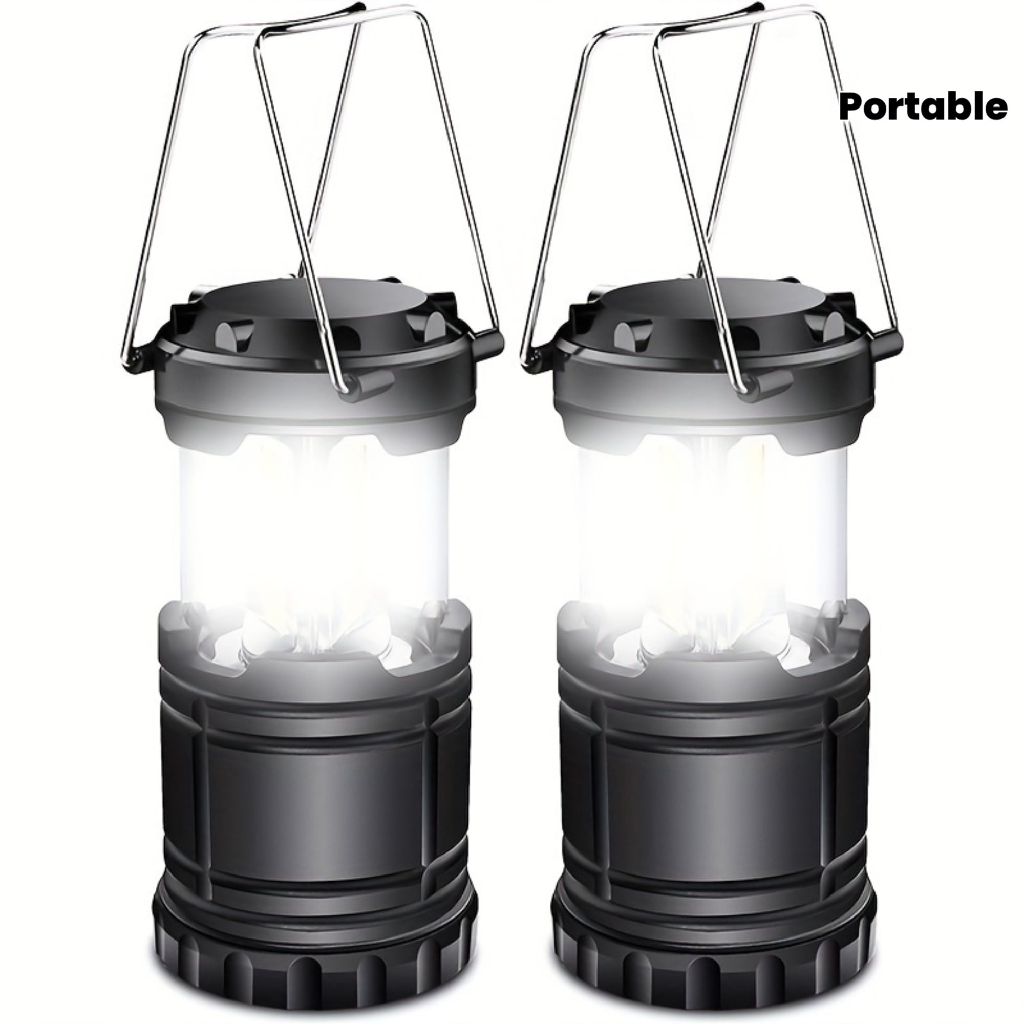 1 LED Camping Light, Ultra-Bright COB Foldable Flashlight, Portable Emergency Light (AAA Batteries Not Included)