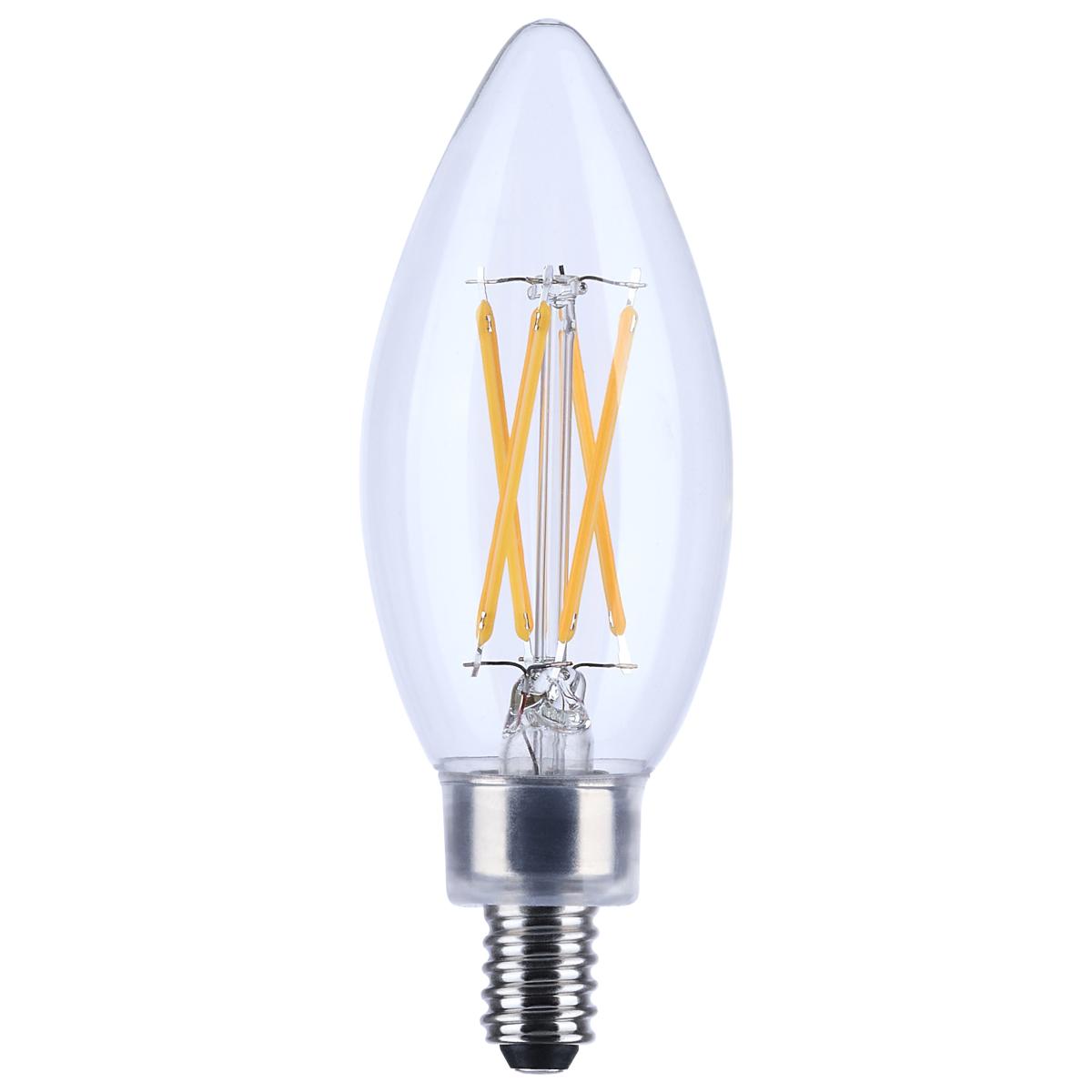 Satco B11 LED candle bulb 5.5W clear