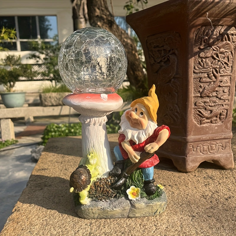 Solar Gnome Light for Garden Outdoor Courtyard Lawn Pond Villa - IP44 Waterproof
