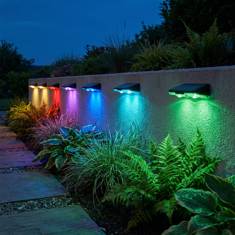 New Year Edition Solar Wall Washer Light Outdoor Garden Patio Balcony Lighting Ambient Decorative Wall Light Multi-Color Courtyard Light