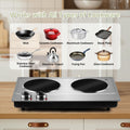 CUSIMAX Electric Hot Plate, 1800W Stainless Steel Single Burner with Temperature Control, Heats in Seconds, Perfect for RV / Home / Camping