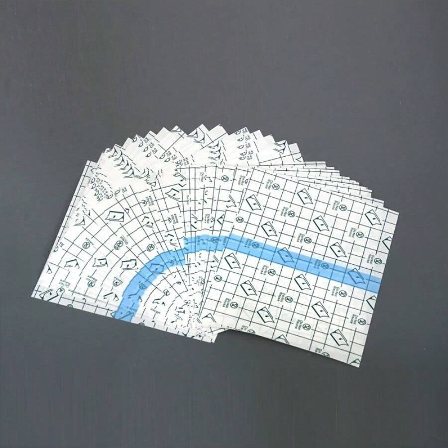 50片透明弹性绷带 - 强力粘合网格图案，高品质适用于游泳、沐浴、纹身护理 - 临时纹身固定，运动日常使用 - 灵活隐形覆盖，耐用易贴，活动生活必备