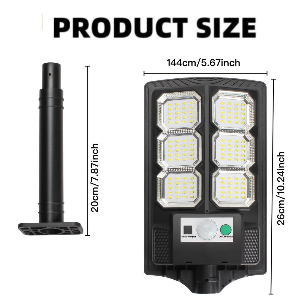 Solar Wall Light | LED Outdoor Street Light 96/192 LED Beads | IP65 Protection Rating | Remote Control Included | High Brightness | Perfect for Garden & Courtyard Walls | Modern Solar Lighting Fixture, Perfectly Suited for Christmas, Halloween
