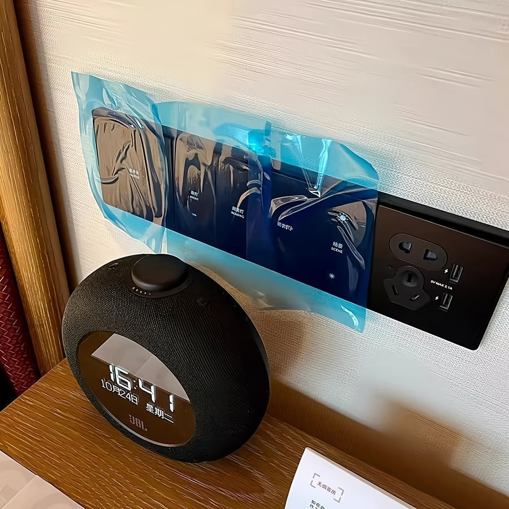 自粘防护膜卷，带可撕式设计，非常适合在酒店水疗中心和浴室淋浴隔断处使用，提供台面和设备的表面保护，并且易于剥离