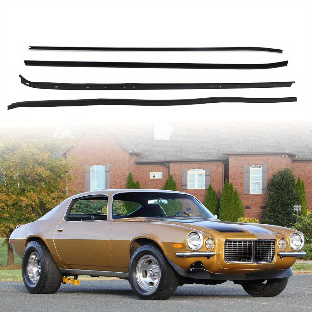 4-Piece Window Sweeps Felt Kit for Chevrolet Camaro, 1970-1981