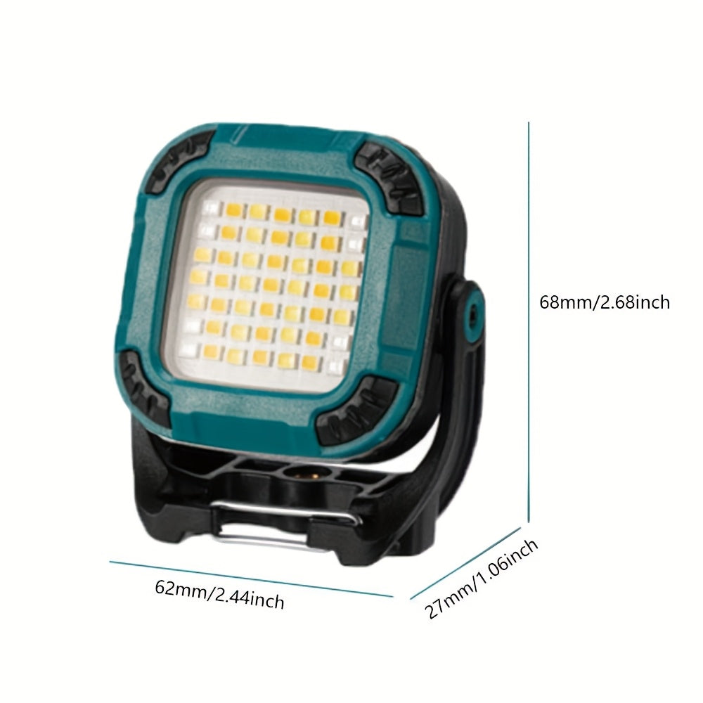 1PC Rechargeable EDC Flashlight, Ultra-Portable Mini COB Work Light with Magnetic Base, 18 Modes Handheld Lamp, 4 Available Models, 360° Rotatable, Pocket & Keychain Size for Outdoor Lighting, Camping, Car Repair, Emergency, Fishing