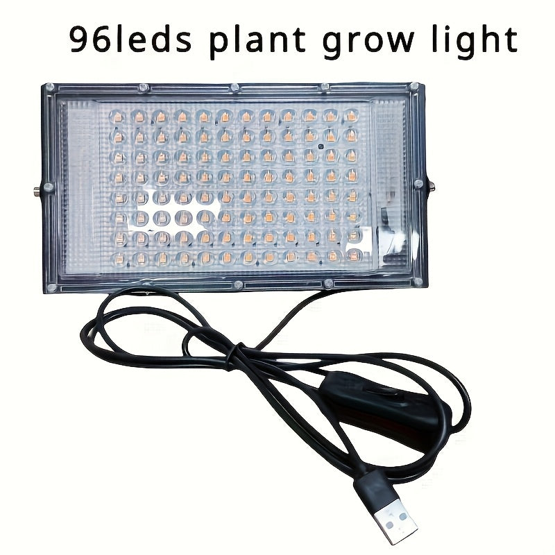 Full Spectrum LED Plant Grow Light, USB Powered Super Bright Grow Lamp for Indoor Vegetables, Succulents, Flowers and Hydroponic Plants