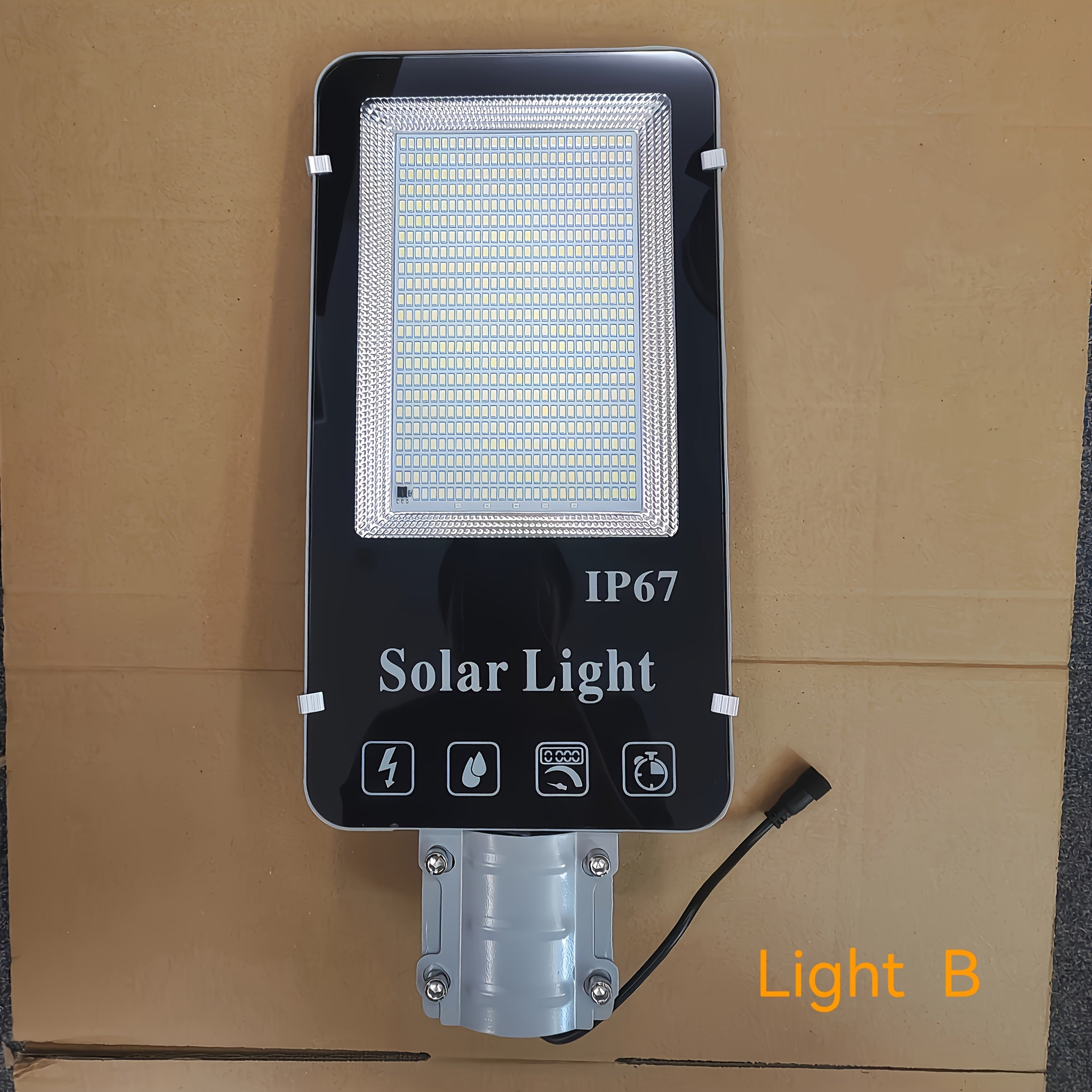 300W Solar Outdoor Motion Sensor Floodlight with Remote Control - 100-120m² Coverage Area, 118.11-157.48 inches Height, 365-Day Operation, -40°C High Temperature and 70°C Low Temperature, Solar Powered Street Light