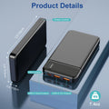 Power Bank 10000mAh PD 22.5W Quick Charging Portable Chatrger, Ultra-thin And Compact Battery Pack, Compatible With Phones, Tablets, Heating Clothes & Other USB Devices, Gifts Choice For Men Women