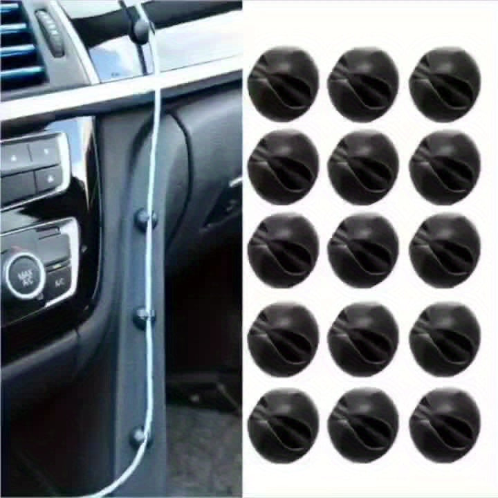 5/10/20Pcs Dashboard Cable Management Clips, Plastic Wire Organizer for Headphone & Charging Cords, Universal Car Interior Accessory