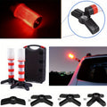 2Pcs Vehicle LED Red Light Set, Magnetic Base, Detachable Bracket & Durable Storage Box, Ideal for Cars, Boats and Trucks, Perfect for Lighting Dark Areas, Battery-Free