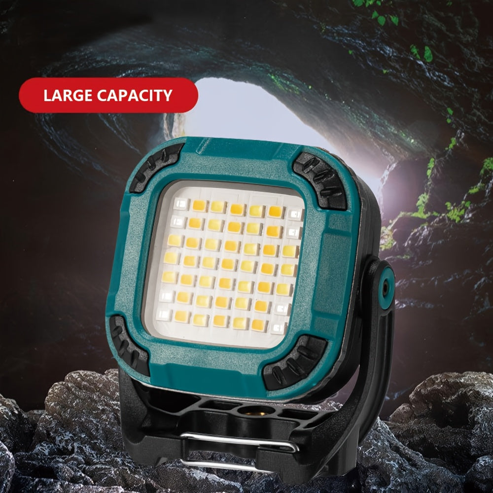 1PC Rechargeable EDC Flashlight, Ultra-Portable Mini COB Work Light with Magnetic Base, 18 Modes Handheld Lamp, 4 Available Models, 360° Rotatable, Pocket & Keychain Size for Outdoor Lighting, Camping, Car Repair, Emergency, Fishing