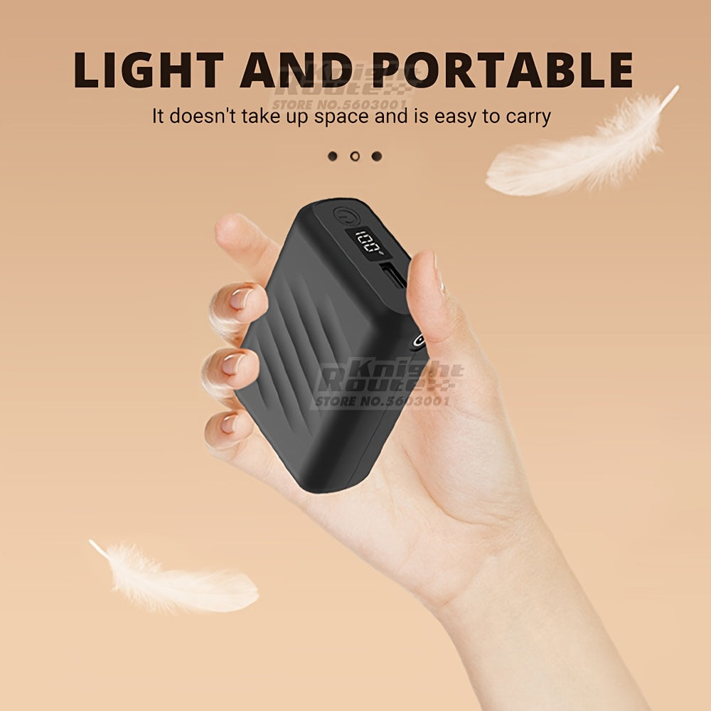 20000mAh Power Bank, DC 7.4V/3A & USB 5V/3A Portable USB Charger Fast Charging External Battery Pack for Heating Jacket Vest Pants Clothing Equipment