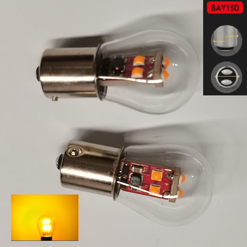 2Pcs LED Headlight Car Turn Signal Lights 1156 1157 Bulbs BA15S BAU15S BA15D Reverse Light Brake Light BAY15D P21/5W LED Low Beam Light for Cars and Trucks, No Battery Included