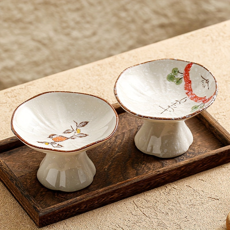 1pc Pedestal Bowl, Tall Fruit Bowl Multi-Purpose, Snack Dish, Appetizer Plate/ Fr: 1pc Bol sur pied, Coupe à fruits sur pied polyvalente, Plat à apéritif, Plat à snacks