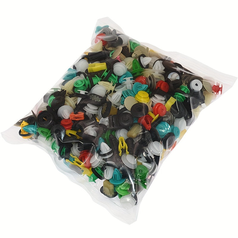 50/100/200-Piece/Set Durable Plastic Retainer Clips – For Car Fenders, Bumpers, Doors & Interiors – Push-Type Fasteners for Securely Fixing Panels and Liners