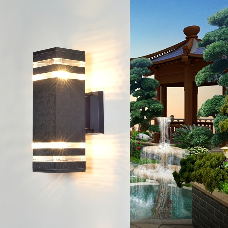 LED Outdoor Wall Light, Courtyard Balcony Wall Light, European Style Waterproof Corridor Gate Luminous Exterior Wall Light, Minimalist Lighting, Single-Head / Double-Head Light