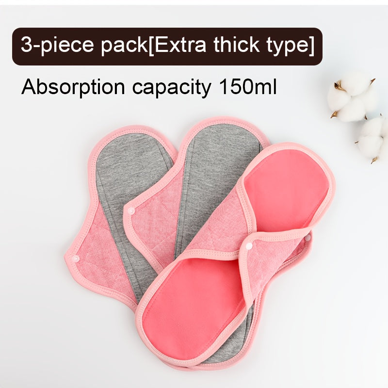 【3片装/6片装】中老年人和成年人使用的尿布垫，内裤护垫，产后护垫，护理垫，可水洗重复使用卫生巾，透气好，吸水量大，成人布尿片，舒适柔软，男女通用