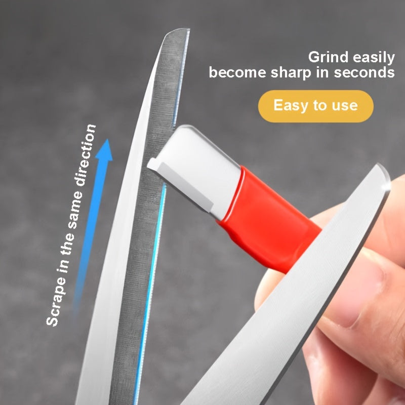 Knife Sharpener, Professional Kitchen Whetstone, Tungsten Diamond Sharpener Tool, Garden Shear Sharpener, Outdoor Portable Sharpener, Multi-functional Tool for Blades