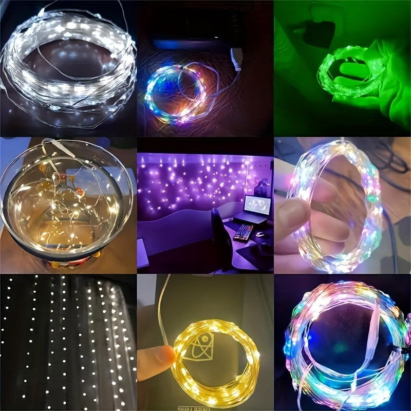 1PC 灯串适用于卧室、派对、婚礼、圣诞节万圣节装饰 灯 50/100LED