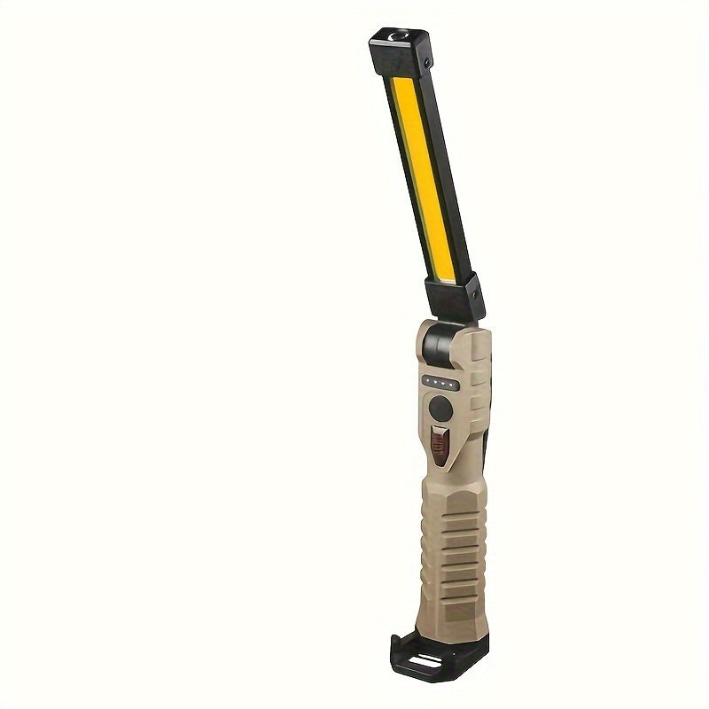 Foldable LED Emergency Floodlight, Portable Strong Magnetic COB Work Light, C-Type Rechargeable Flashlight, Ultra-Bright Light