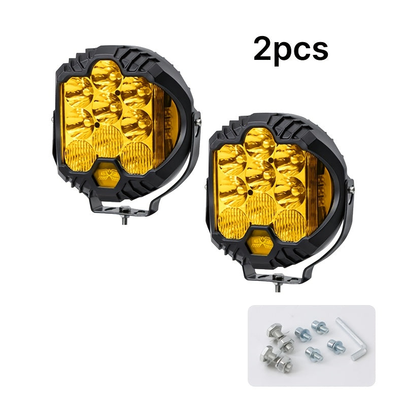 High Brightness Light, Premium White/Yellow Light, 2-Pack, Easy Installation, Exquisite and Practical, Suitable for Multiple Vehicle Models