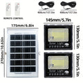 Outdoor Lighting, Solar Light, Decorative Light, Floodlight, Exterior Wall Light, Halloween Decoration, Two Lights, One Solar Panel, Suitable for Holiday Decoration, Christmas, Outdoor Lighting, Shed, Garden, Garage, Pathway, Lawn, Courtyard