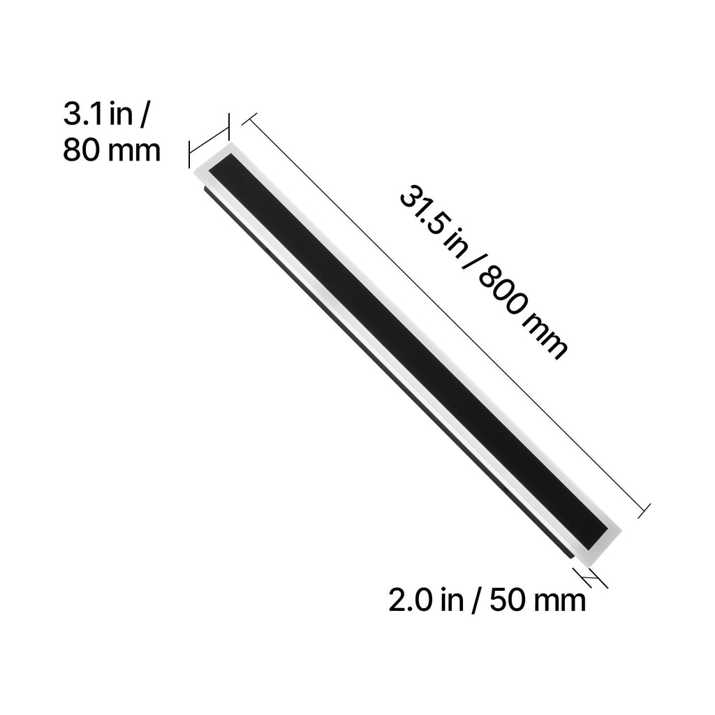 VEVOR Outdoor Wall Light, 1-Pack / 2-Pack, 23.6-Inch / 31.5-Inch / 39.4-Inch Long Strip Modern Exterior Wall Light, 3000K Warm White Light, Rust-Proof Outdoor Wall Mount Light, Suitable for House, Porch, Garage