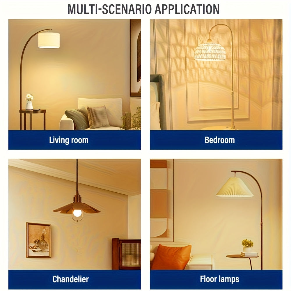 2PCS rechargeable smart RGB light, E26/E27 base bulb, 15 colors, with remote control for adjustable color temperature and brightness LED light, USB rechargeable bulb, suitable for living room, bedroom, chandelier, floor lamp