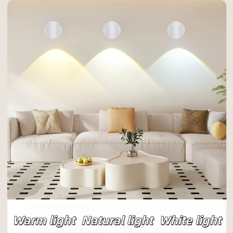 Minimalist round hill spotlight, adjustable RGBW lighting effect, simple design, modern lighting lamp, cabinet lighting spotlight, spot light, ambiance light